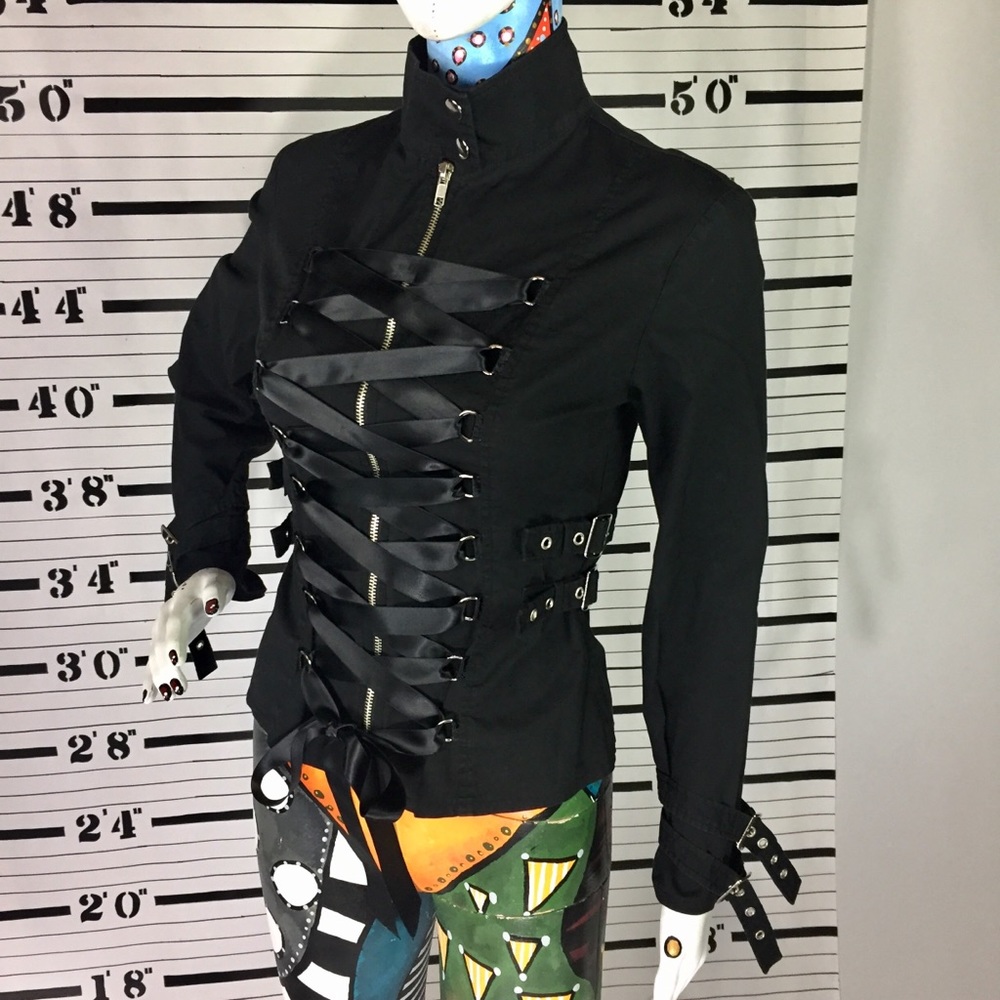 Black Bondage Corset Shirt